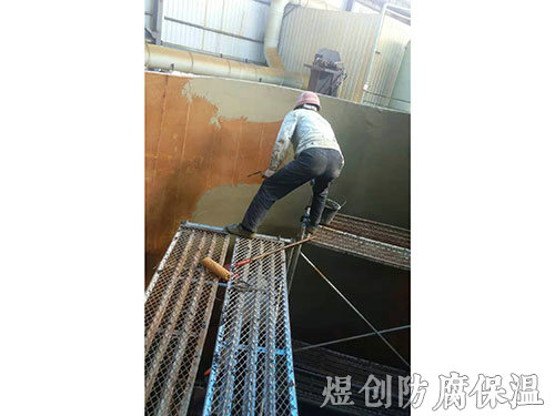 碳钢制品桶内玻璃钢施工 (5)