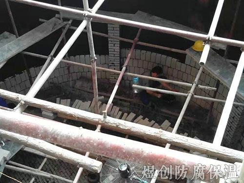 水泥制品衬耐酸砖施工 (4)