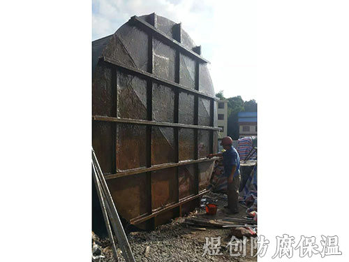 碳钢制品桶内玻璃钢施工 (1)