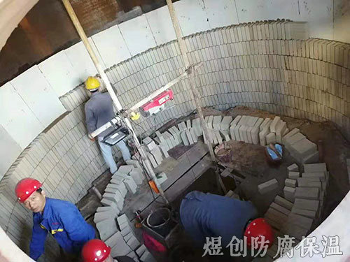 干吸塔，衬砖，球拱，桥拱，格册及规整波纹填料施工 (1)